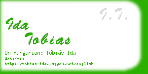 ida tobias business card